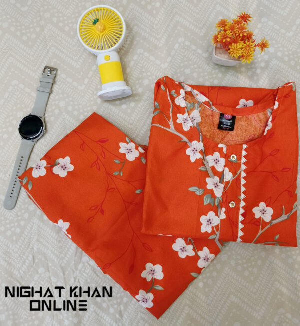 Blossom Orange Two-Piece Suit