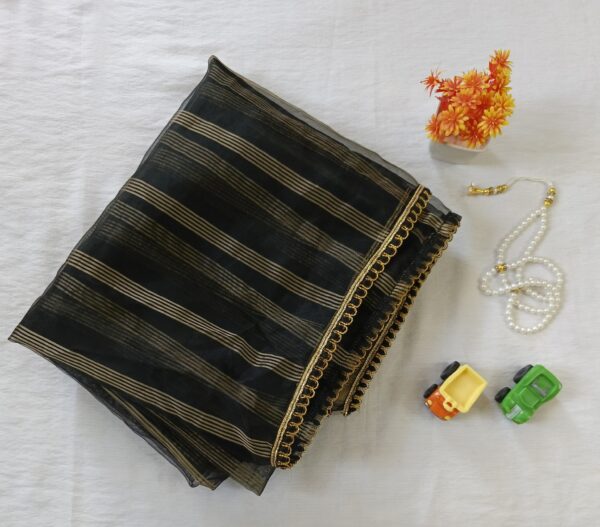 Golden Grace Organza Dupatta