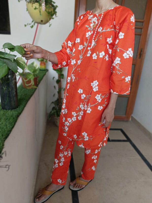 Blossom Orange Two-Piece Suit - Image 8