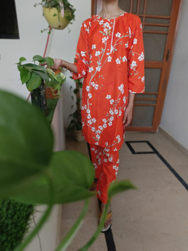 Blossom Orange Two-Piece Suit - Image 10