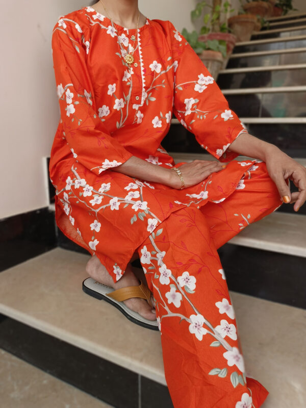 Blossom Orange Two-Piece Suit - Image 6