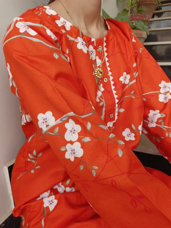 Blossom Orange Two-Piece Suit - Image 4