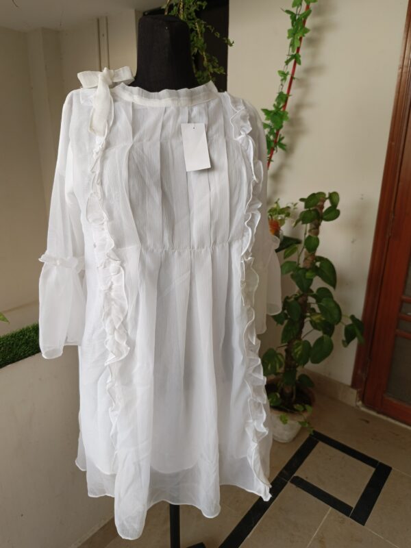 White Chiffon Frock